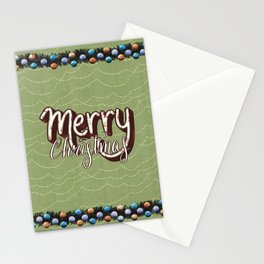 Merry Christmas - Green Stationery Cards