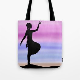 Sunset Indian dancer Tote Bag