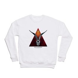 Skull and Horns Pyramid Sun Pentagram Crewneck Sweatshirt