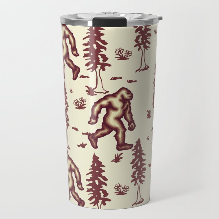 Bigfoot In The Forest Travel Mug