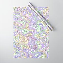 Trippy Colorful Squiggles Wrapping Paper