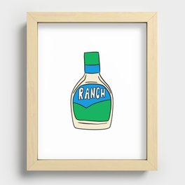 Ranch Dressing Bottle Recessed Framed Print