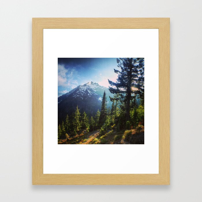 Olympic Mountains Framed Art Print