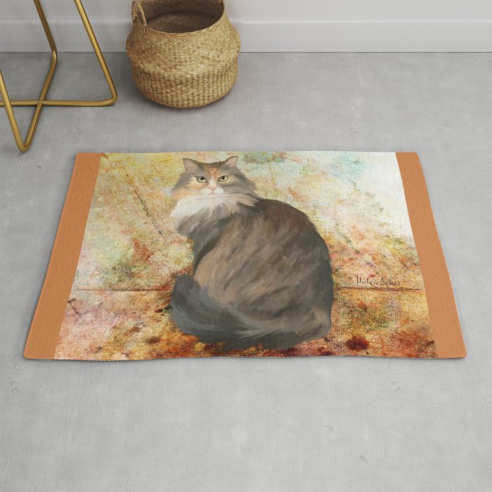 Maine coon cat Rug