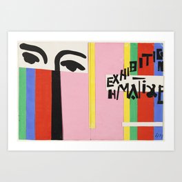 Cover design for exhibition catalogue by Henri Matisse Art Print