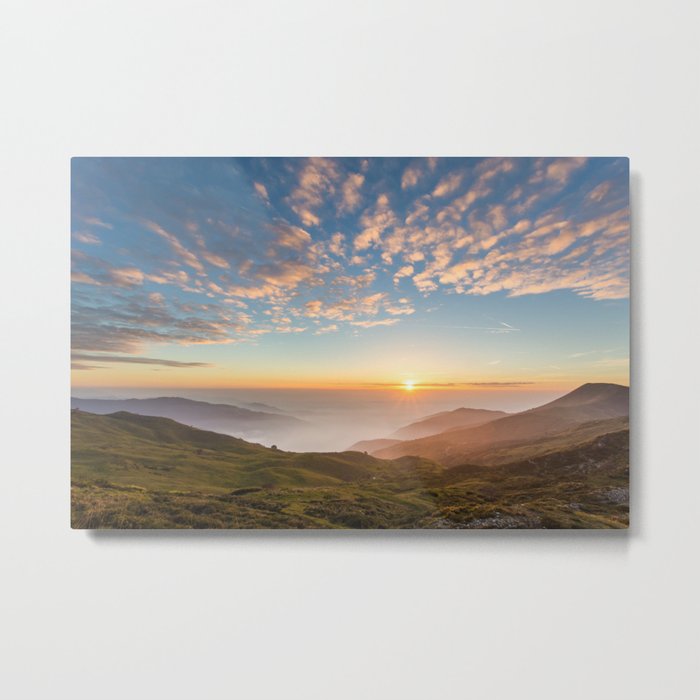 Sunset from the Appennines Metal Print