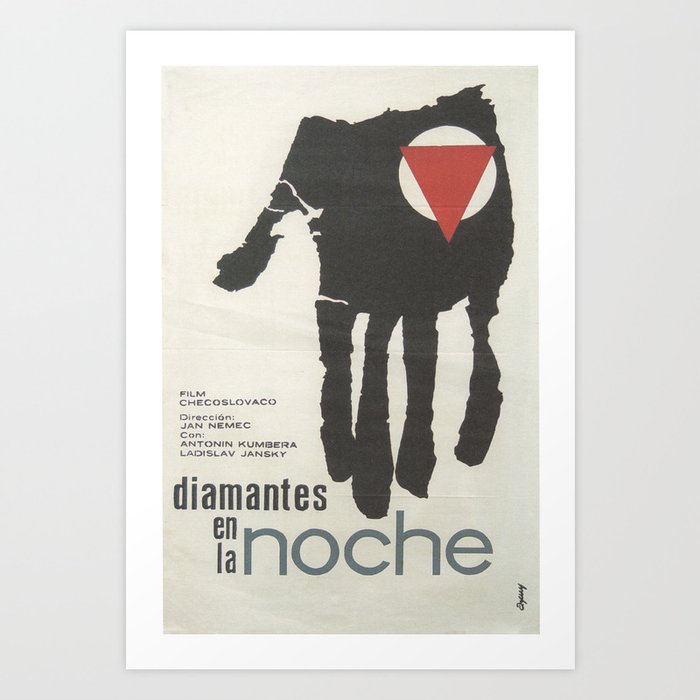Diamonds in the Night (Czechoslovakia) Cuban Movie Poster Art Print