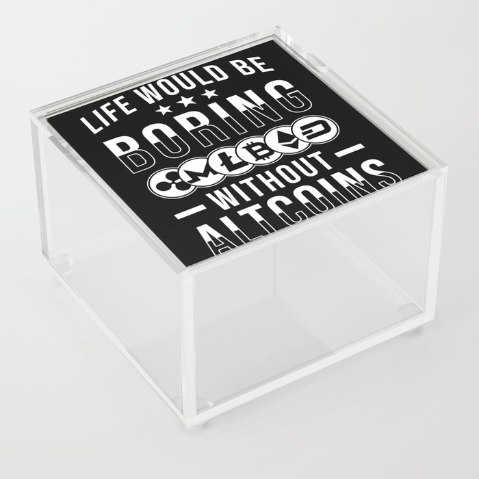 Altcoins Gangster Cryptocurrency Coin Gift Acrylic Box