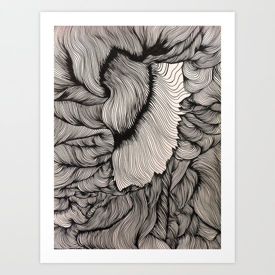 Drawing Weird Stuff Art Print