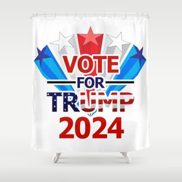Vote for Trump 2024 Shower Curtain
