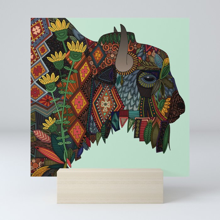 bison mint Mini Art Print