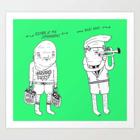 Jebba Characters 2 Art Print