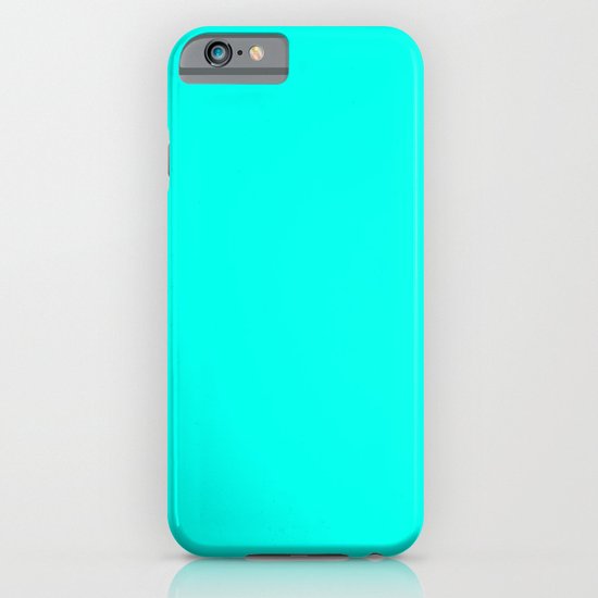 Turquoise blue iPhone & iPod Case