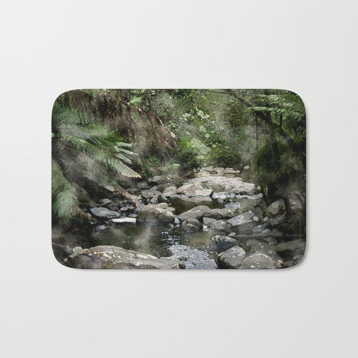 Riverbed Watercolour Bath Mat