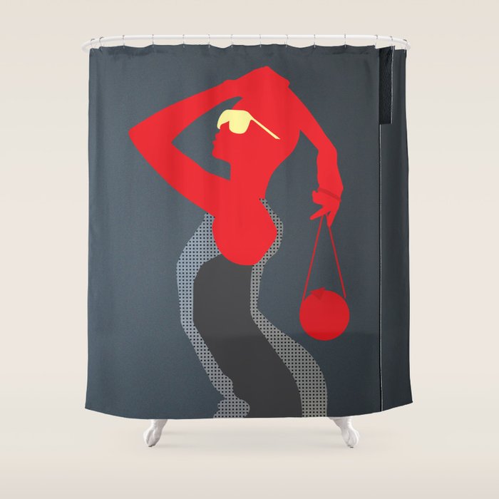 Fashionista Shower Curtain By Dankolara