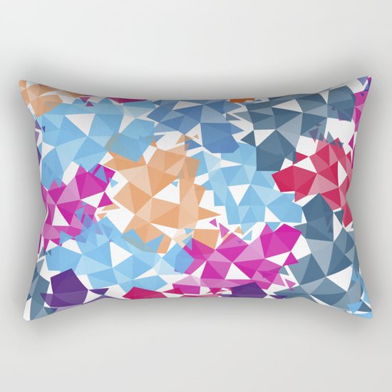 Colorful geometric Shapes Rectangular Pillow