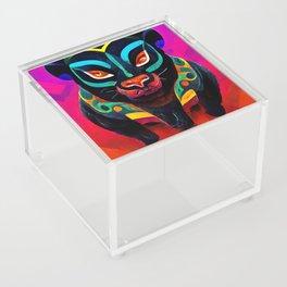 Mayan Panther Acrylic Box