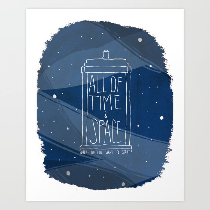 All Of Time And Space Art Print