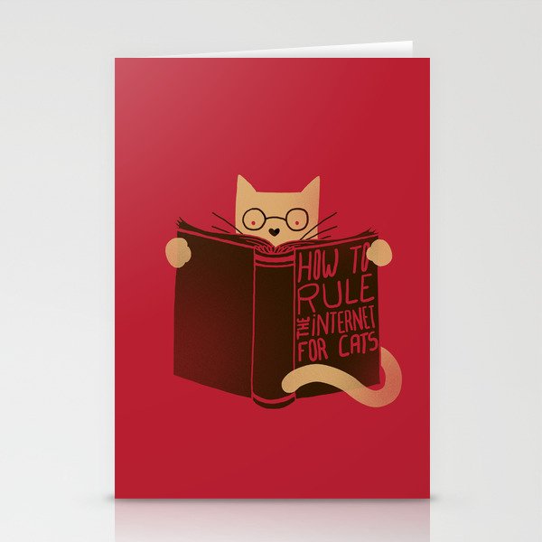 How to Rule the Internet (for cats) Stationery Cards