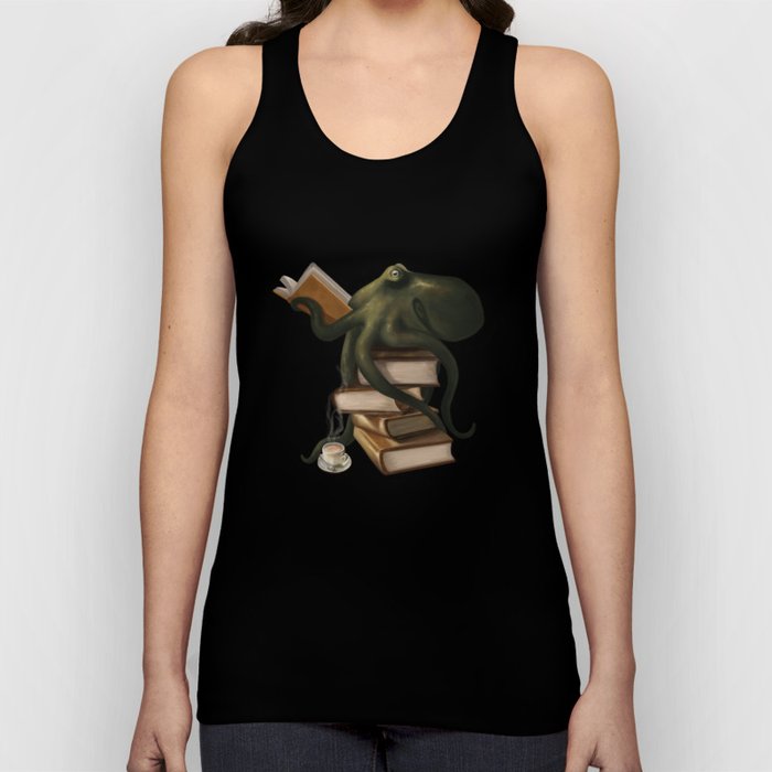Well-Read Octopus Unisex Tanktop Well-Read Octopus Unisex Tanktop
