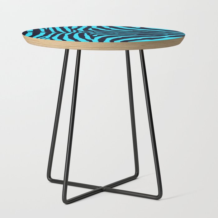 Blue Zebra  Side Table