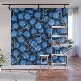 Kettlebells BLUE Wall Mural