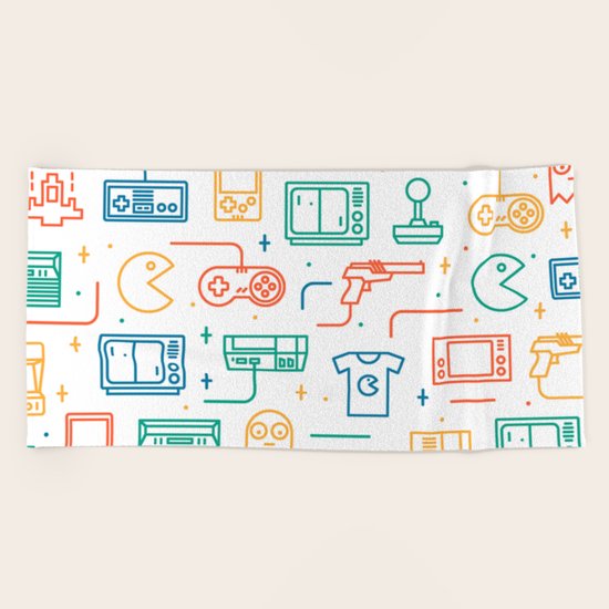 Pac Man Beach Towel