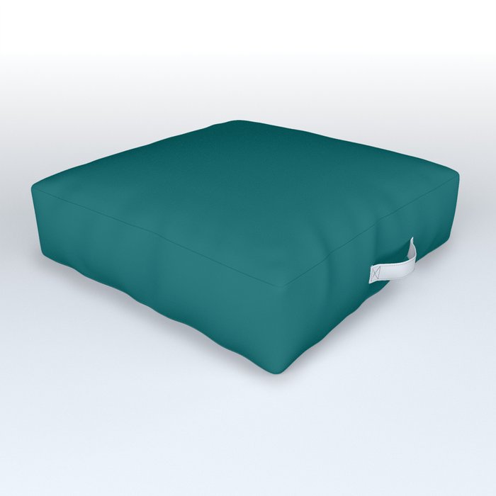 Really Teal Outdoor Floor Cushion