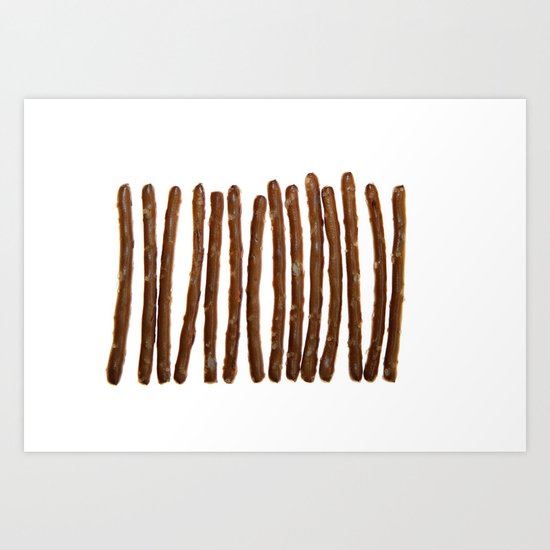 Pretzel Stix Lineup Art Print