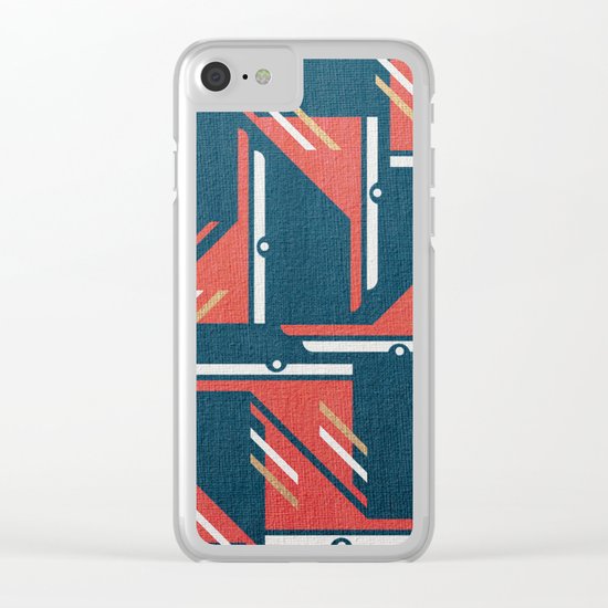 Crazy Birds in Harmony Clear iPhone Case