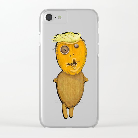 Orange Doll Clear iPhone Case