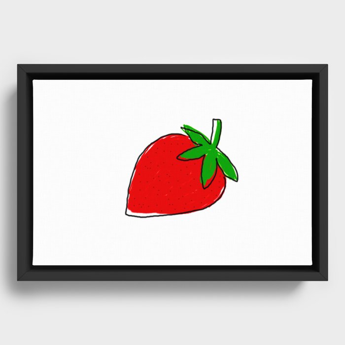 Little Srawberry Framed Canvas