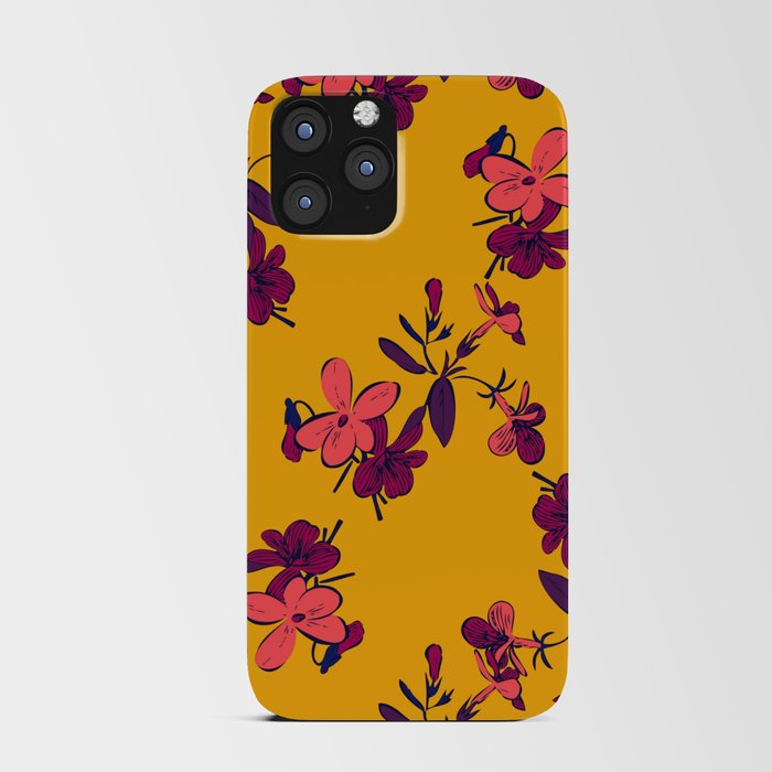 Floral Texture Background iPhone Card Case