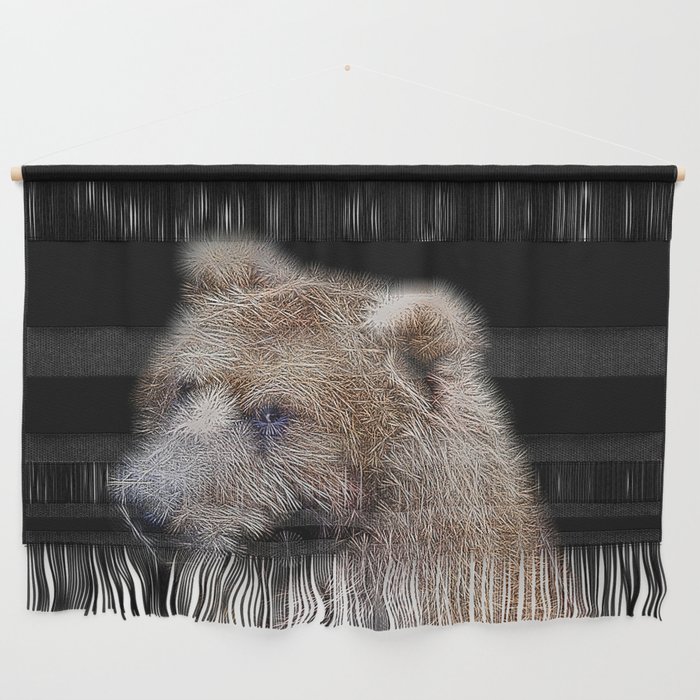 Spiked Brown Bear Wall Hanging