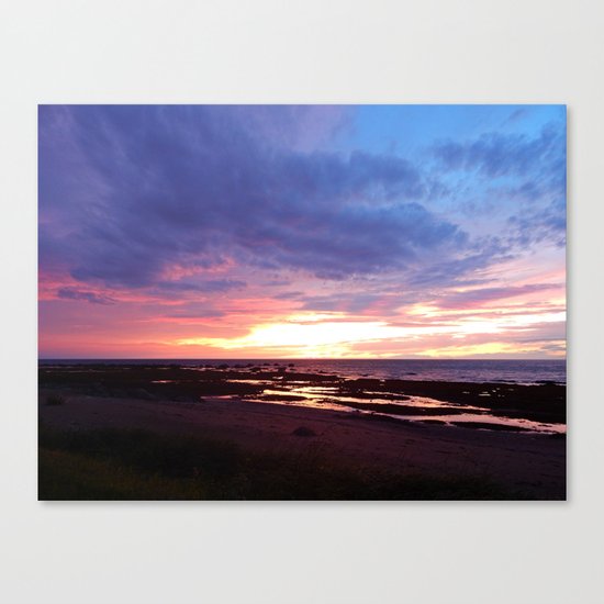 Cloudy Sunset Canvas Print