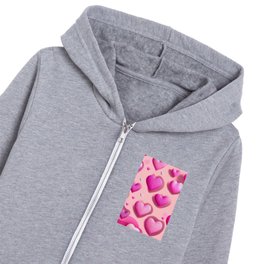 Heart In Heart Love Modern Collection Kids Zip Hoodie