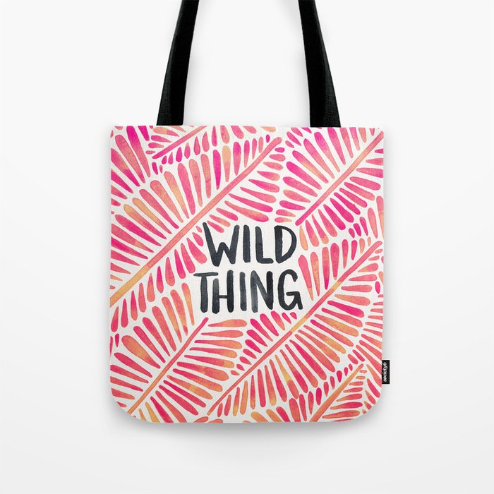 Wild Thing – Pink Ombré & Black Palette Tote Bag