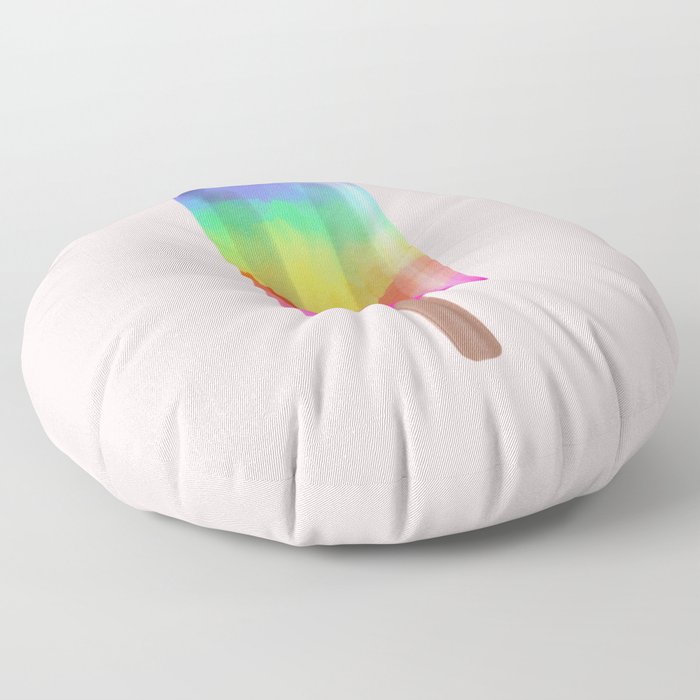 Rainbow Popsicle Floor Pillow