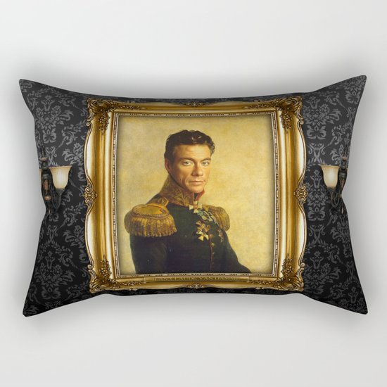 Jean Claude Van Damme - replaceface Rectangular Pillow