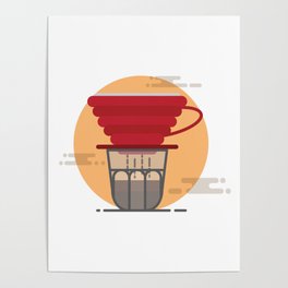 Pour Over Coffee Poster