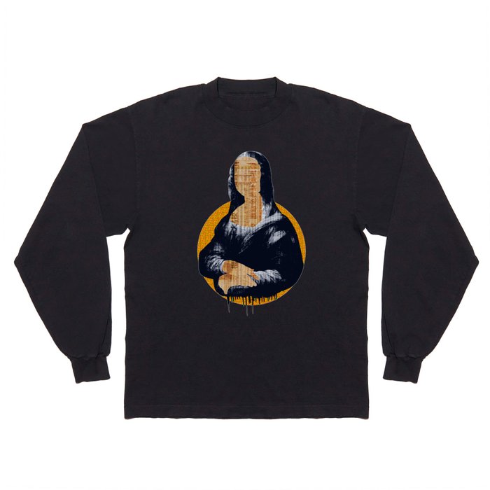 Mona Lisa · yellow press Long Sleeve T Shirt