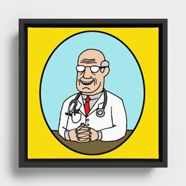 Dr. Pute Framed Canvas