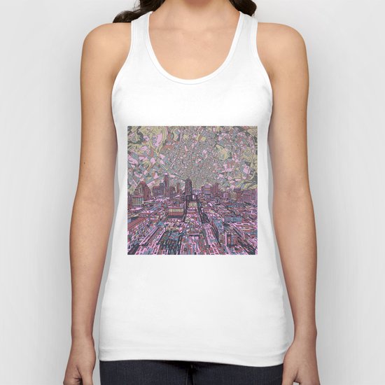 austin texas city skyline Unisex Tank Top