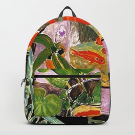 Henri Matisse Goldfish 1911 Backpack | Matisseart, French, Famous, Henrimatisse, Blue, Surrealism, Painting, Cubism, Matisse, Artist 
