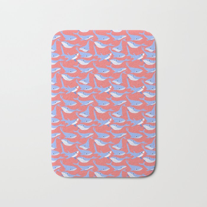 oh whale there's a shark among us Bath Mat