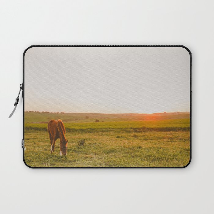 Summer Landscape with Horse Laptop Sleeve