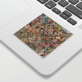 new leopard confetti rose Sticker