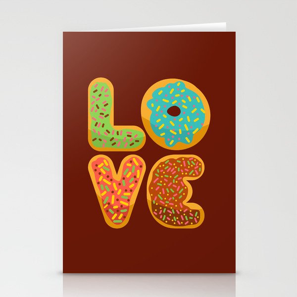 LOVE DONUTS  Stationery Cards