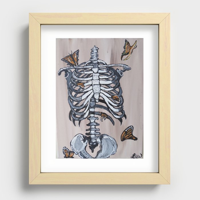 "When The Butterflies Disappear" Recessed Framed Print