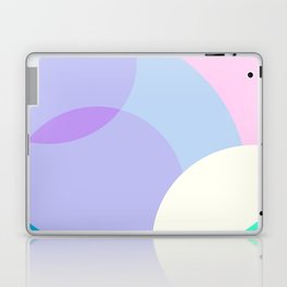 Circles in Pastel Pink Laptop Skin